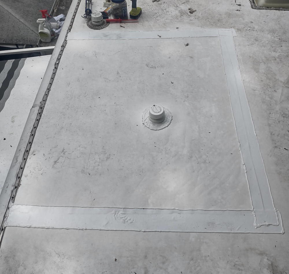 Roof Patch after work picture